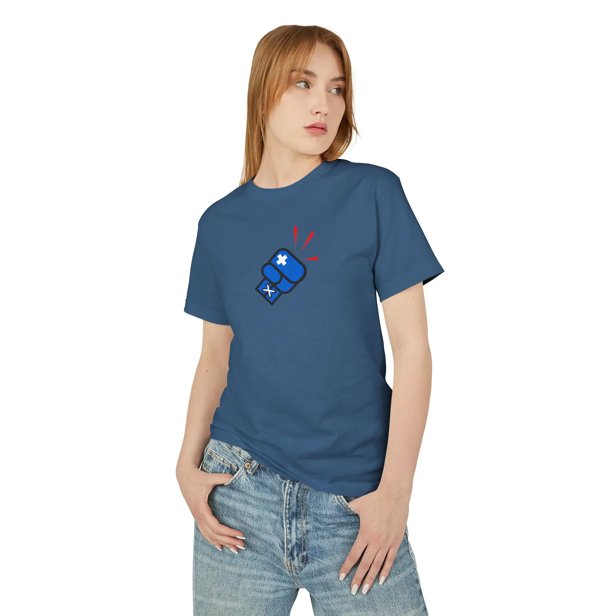 "The Punchout" Logo Tee Unisex Garment-Dyed Heavyweight Cotton - Image 13