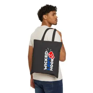 Wicked Left Hook Cotton Canvas Tote Bag