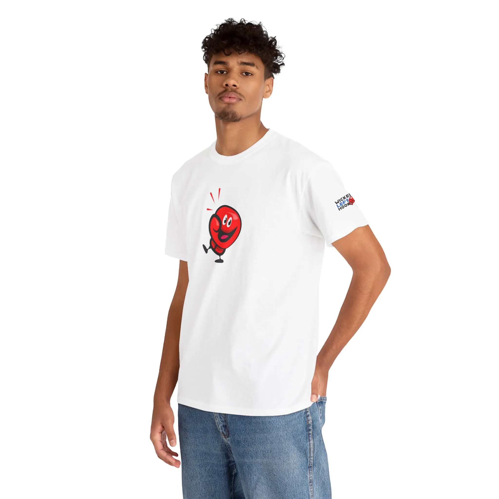 Wicked Left Hook "Punchy" Unisex Heavy Cotton Tee - Image 12