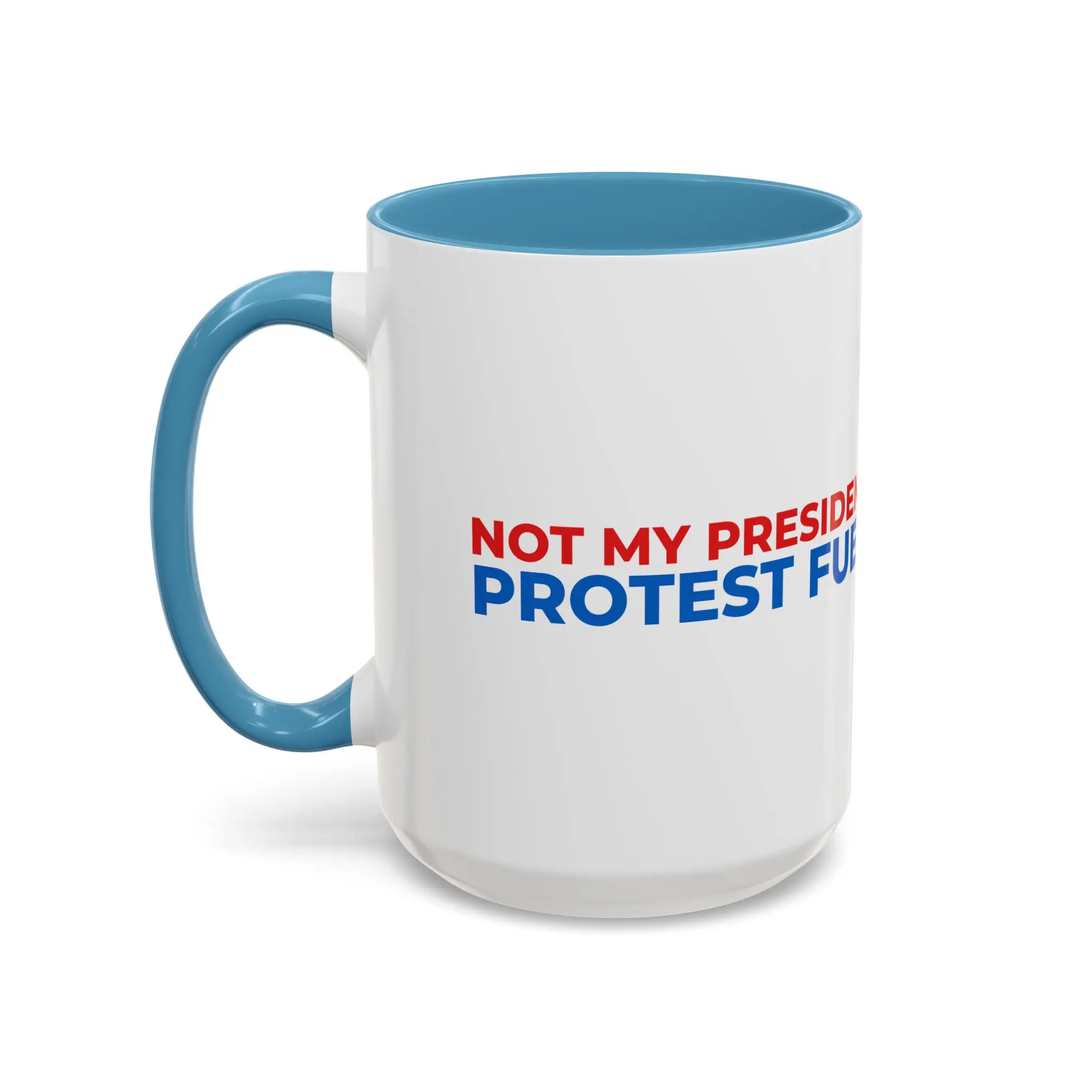 "Protest Fuel" Accent Coffee Mug (11, 15oz) - Image 4